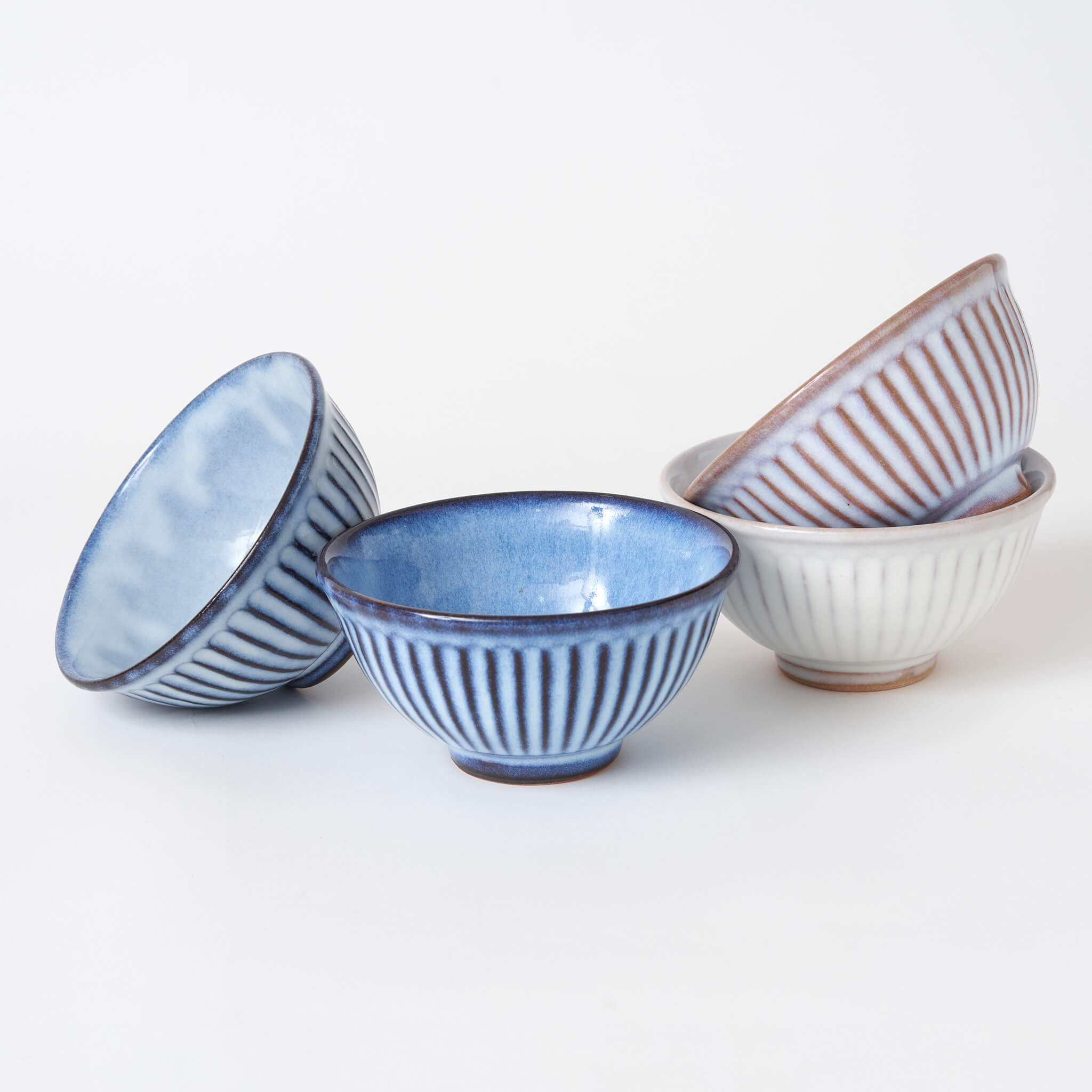 SE111 しのぎ飯椀 松光山