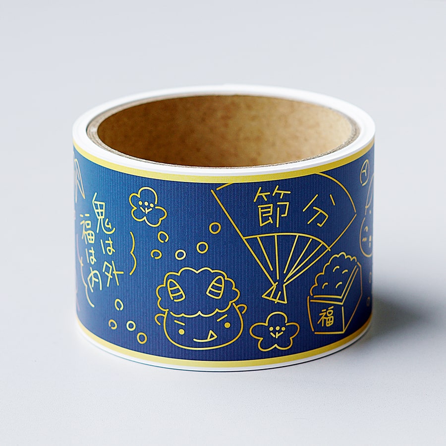 ロール式レールＰＯＰ 節分・イラスト／線画