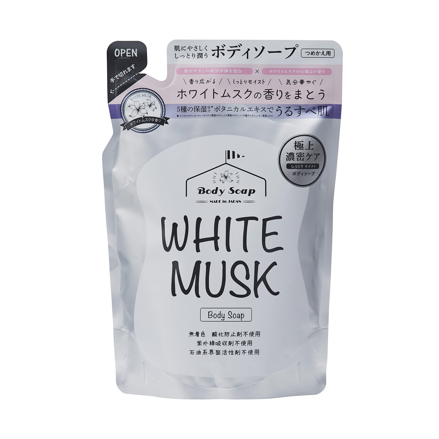 ホワイトムスク ボディソープ 詰替400ml