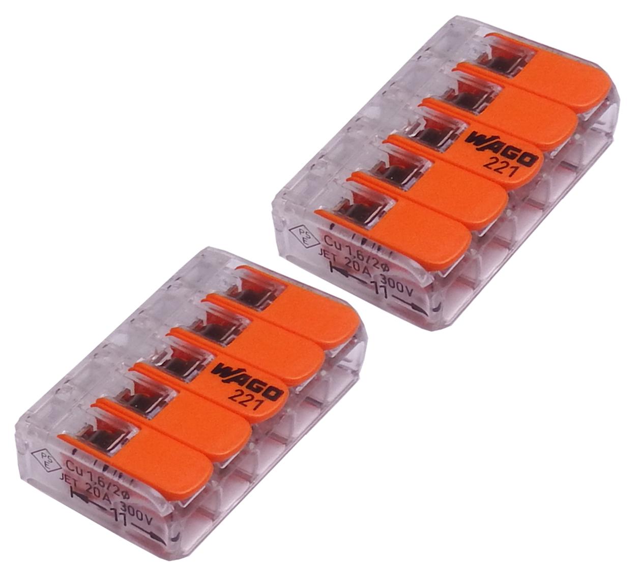 (25個入り) JAPPY ワンタッチコネクタ WFR/WFシリーズ WFRシリーズ（クリアタイプ） WFR-5-JP 4mm2対応品 ／ 箱入り