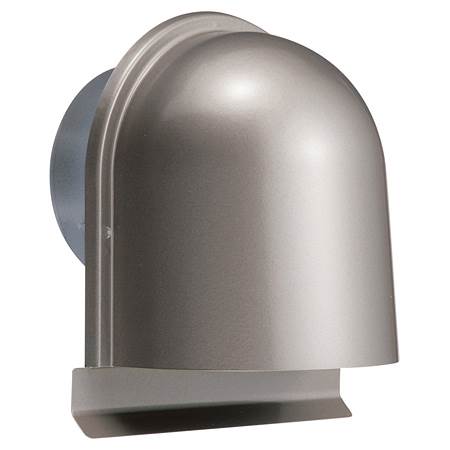 JAPPY UK-UZEV150MJ 換気用ガラリ(外壁用 U型フード付) 強制給排気用 UK-UZEVタイプ UK-UZEV150MJ メタリックグレー仕上げ ／ φ150mm
