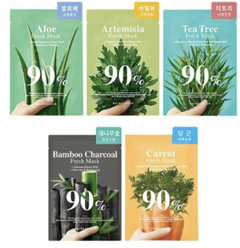 BRING GREEN - carrot 90% fresh mask 20g 10ea