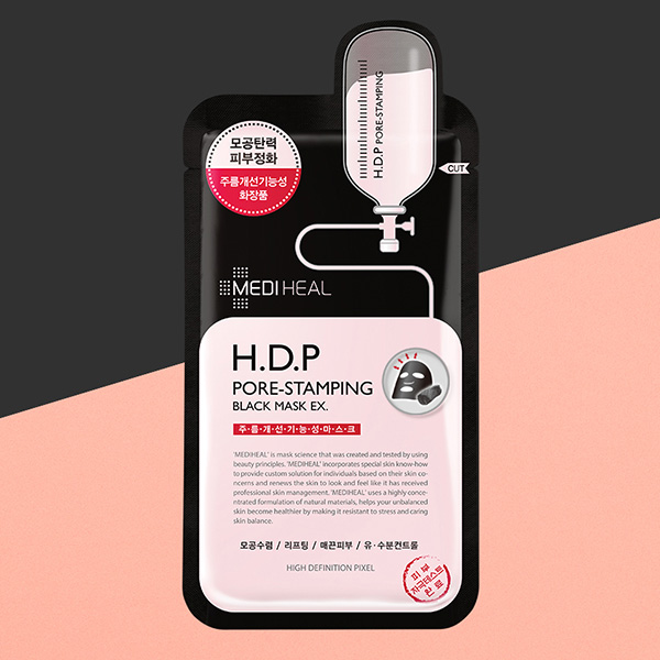 MEDIHEAL -  H.D.P Pore-Stamping Black Mask