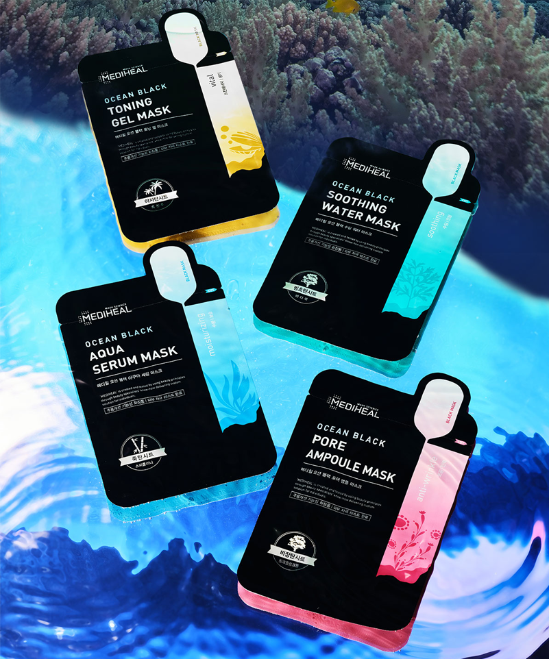 MEDIHEAL - OCEAN BLACK MASKシリーズ