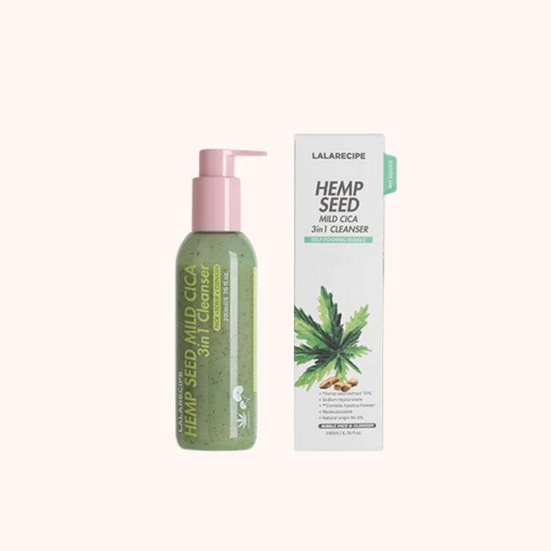 LALARECIPE - HEMP SEED MILD CICA 3in1 Cleanser