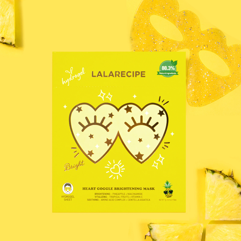 LALARECIPE - HEART GOGGLE BRIGHTENING MASK