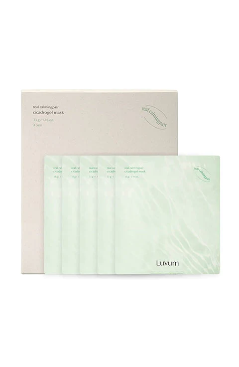 Luvum - real calmingpair cicadrogel mask　(5枚)