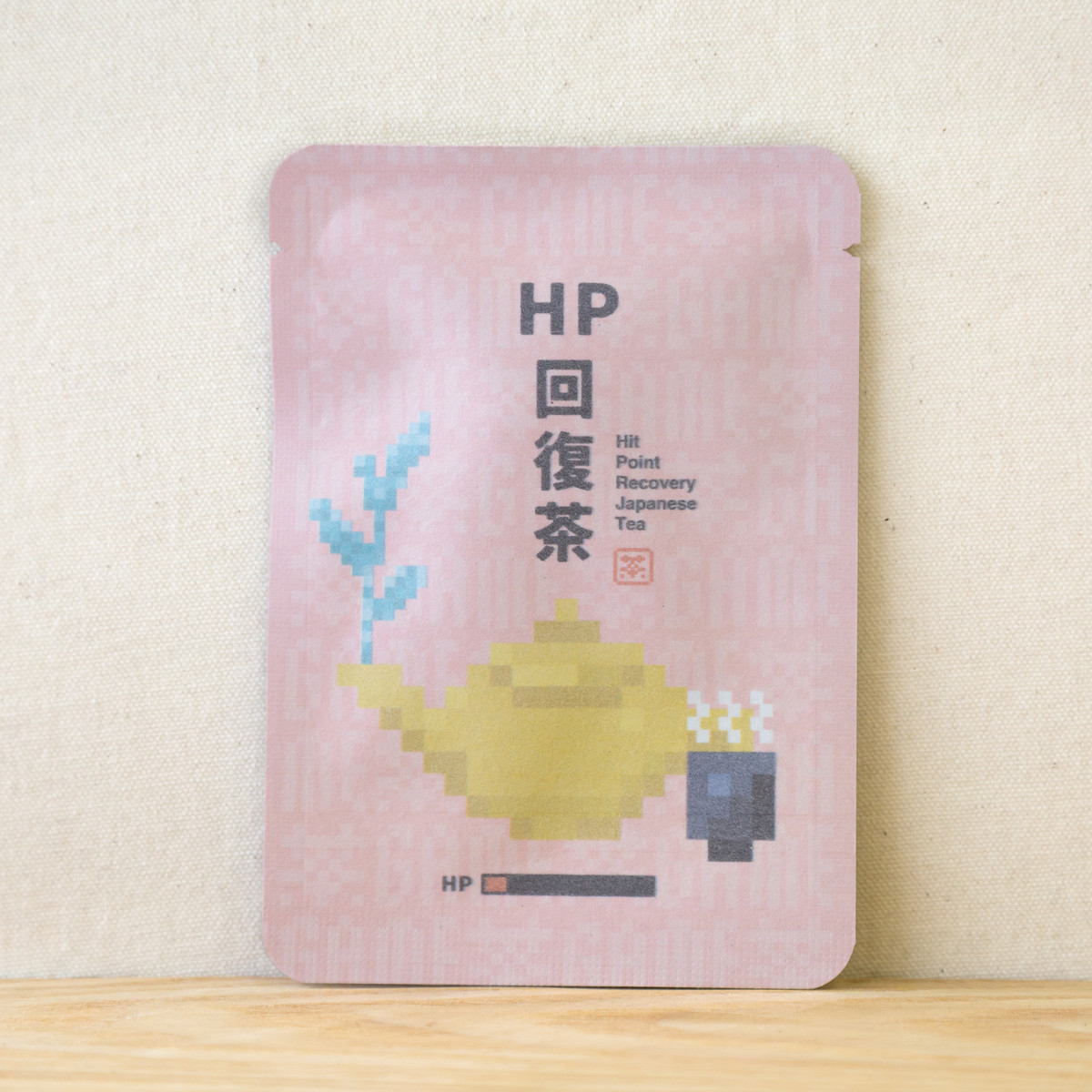 HP回復茶（ゲーム茶・壁紙付きのお茶）｜ごあいさつ茶｜玉露ティーバッグ1包入