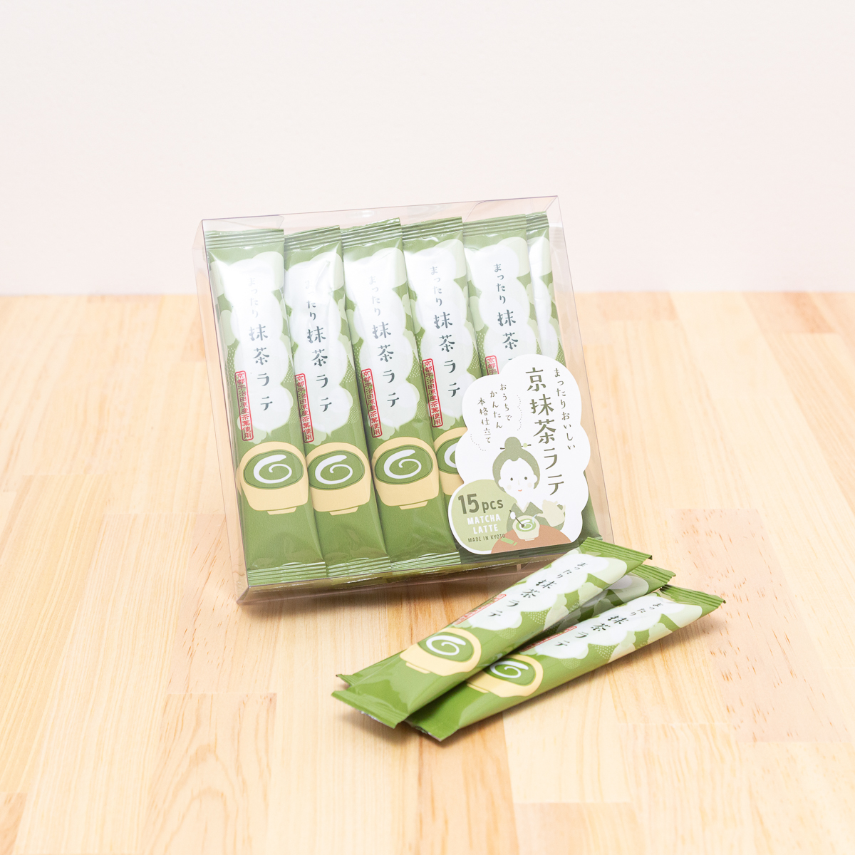 【リニューアル】お家でオフィスで！まったりおいしい京抹茶ラテ｜スティックタイプたっぷり15袋セット