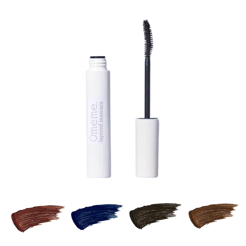 Omeme. layered mascara baked brown