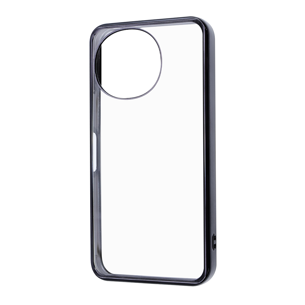 AQUOS sense9 /AQUOS sense10 / 衝撃吸収 バンパー メタリック ハイブリッドケース / ブラック