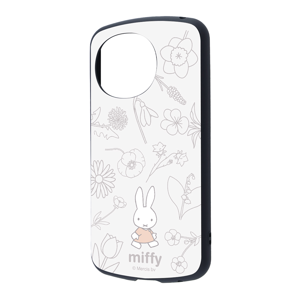 AQUOS sense9 /AQUOS sense10 / ミッフィー / 超! 保護ケース MiA 衝撃吸収 バンパー ハイブリッドケース / フラワー