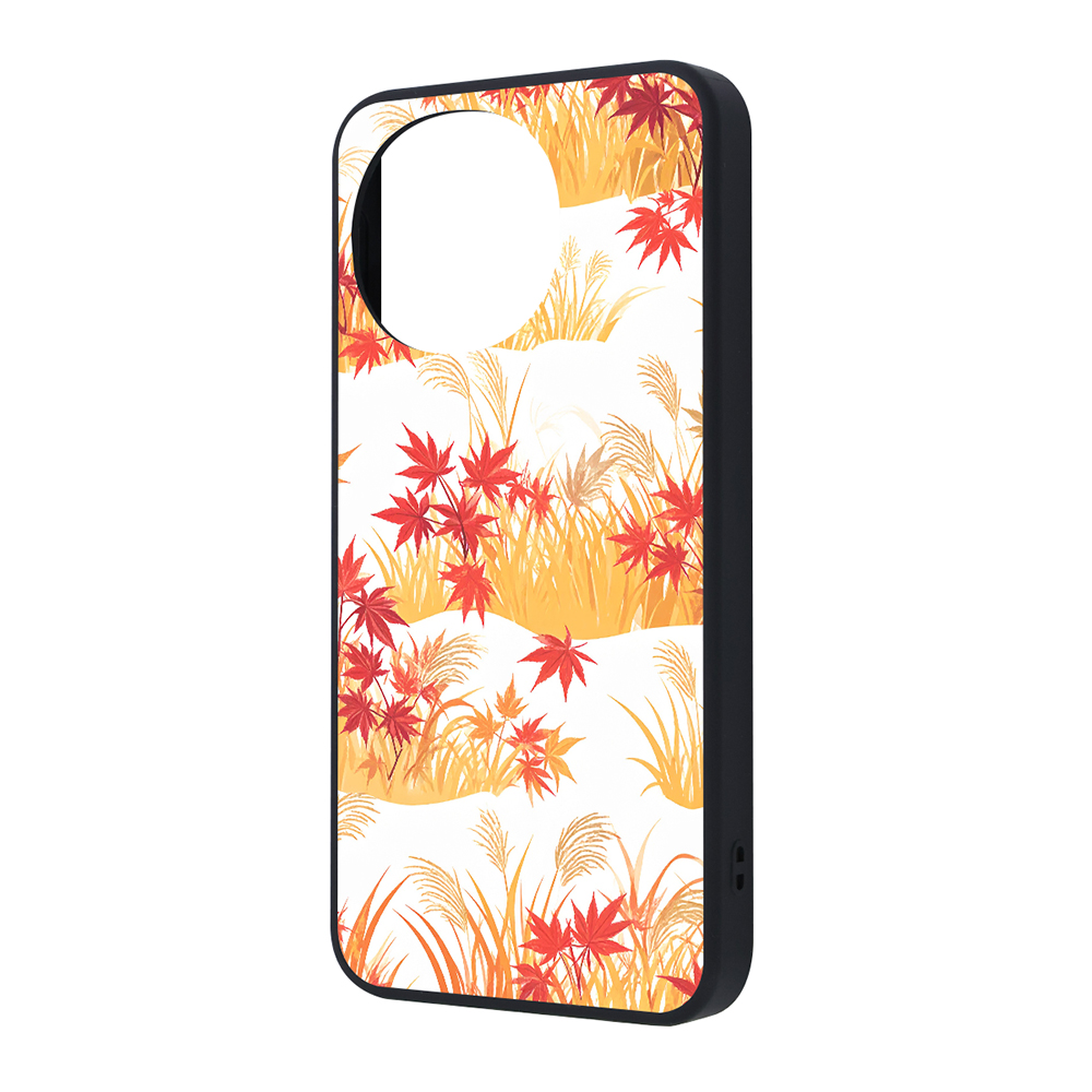 AQUOS sense10/sense9 / maru 衝撃吸収 バンパー ハイブリッドケース / モミジ