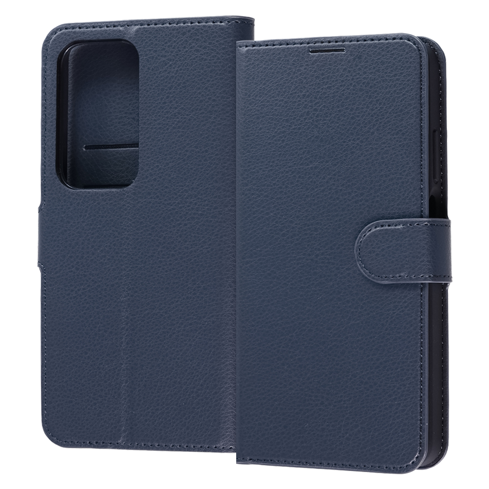 OPPO A5 5G/ 手帳型ケース シンプル マグネット / ダークネイビー