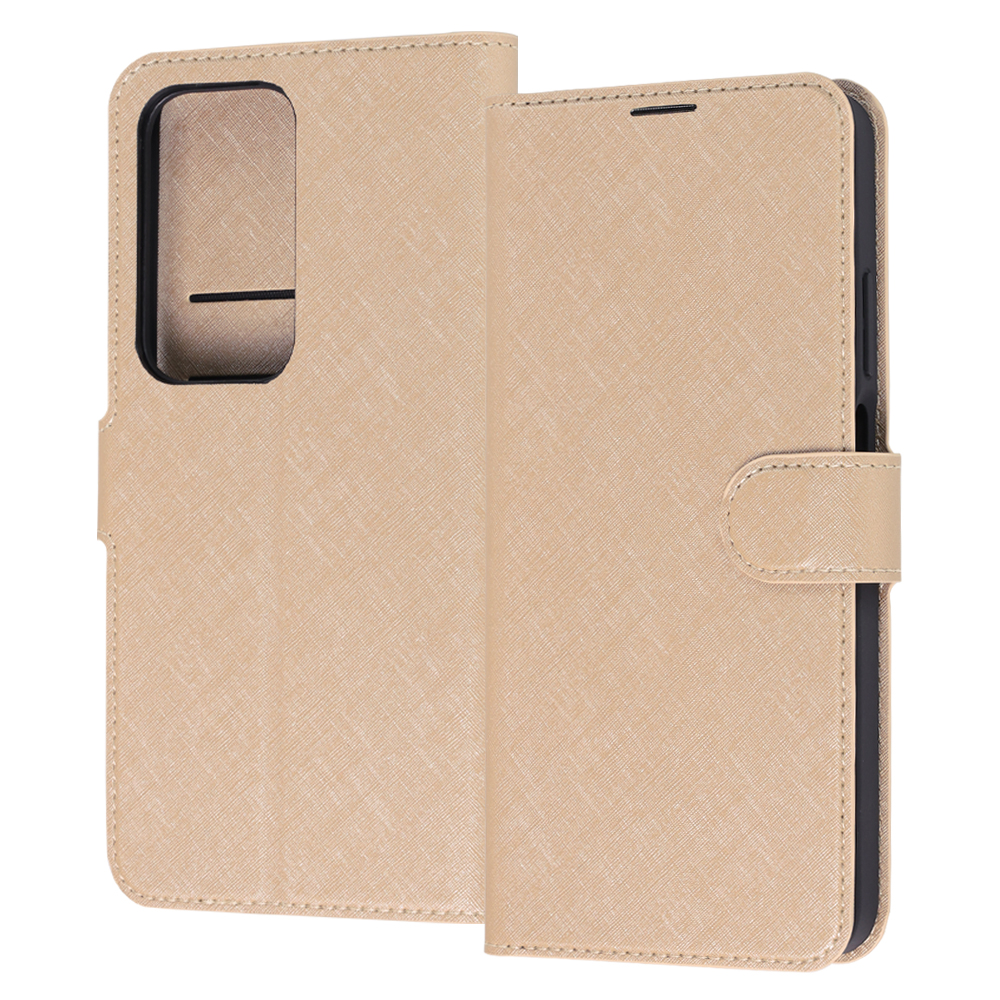 OPPO A5 5G/ 手帳型ケース シンプル マグネット / ベージュ