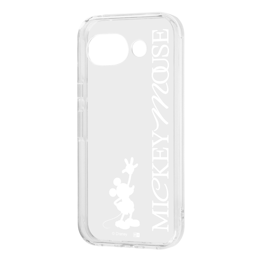 Google Pixel 10a / ディズニー / キャラクター ハイブリッドケース / ミッキーマウス _シルエット_W