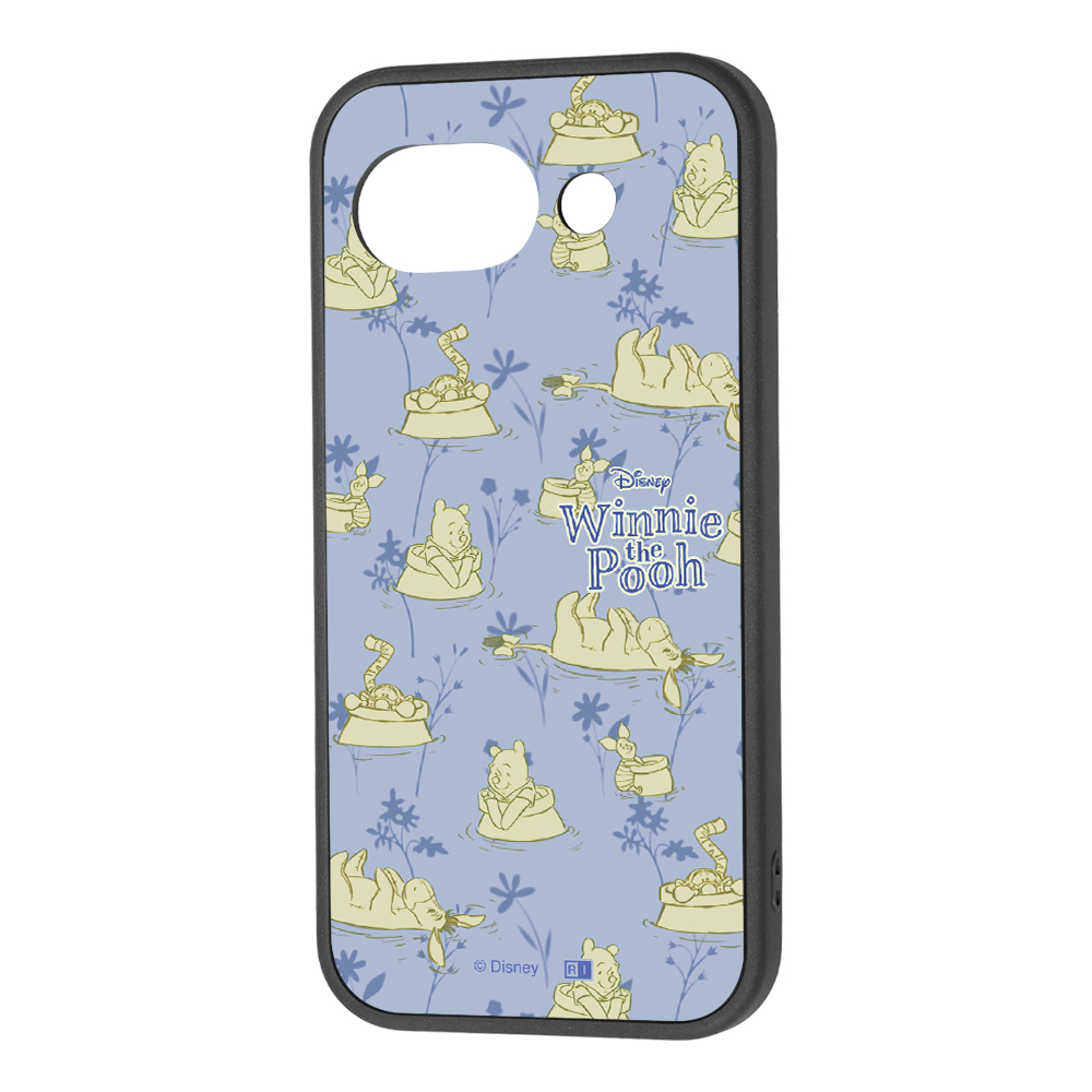 Google Pixel 10a / ディズニー / maru 衝撃吸収 バンパー ハイブリッドケース / プーさんと仲間達_総柄