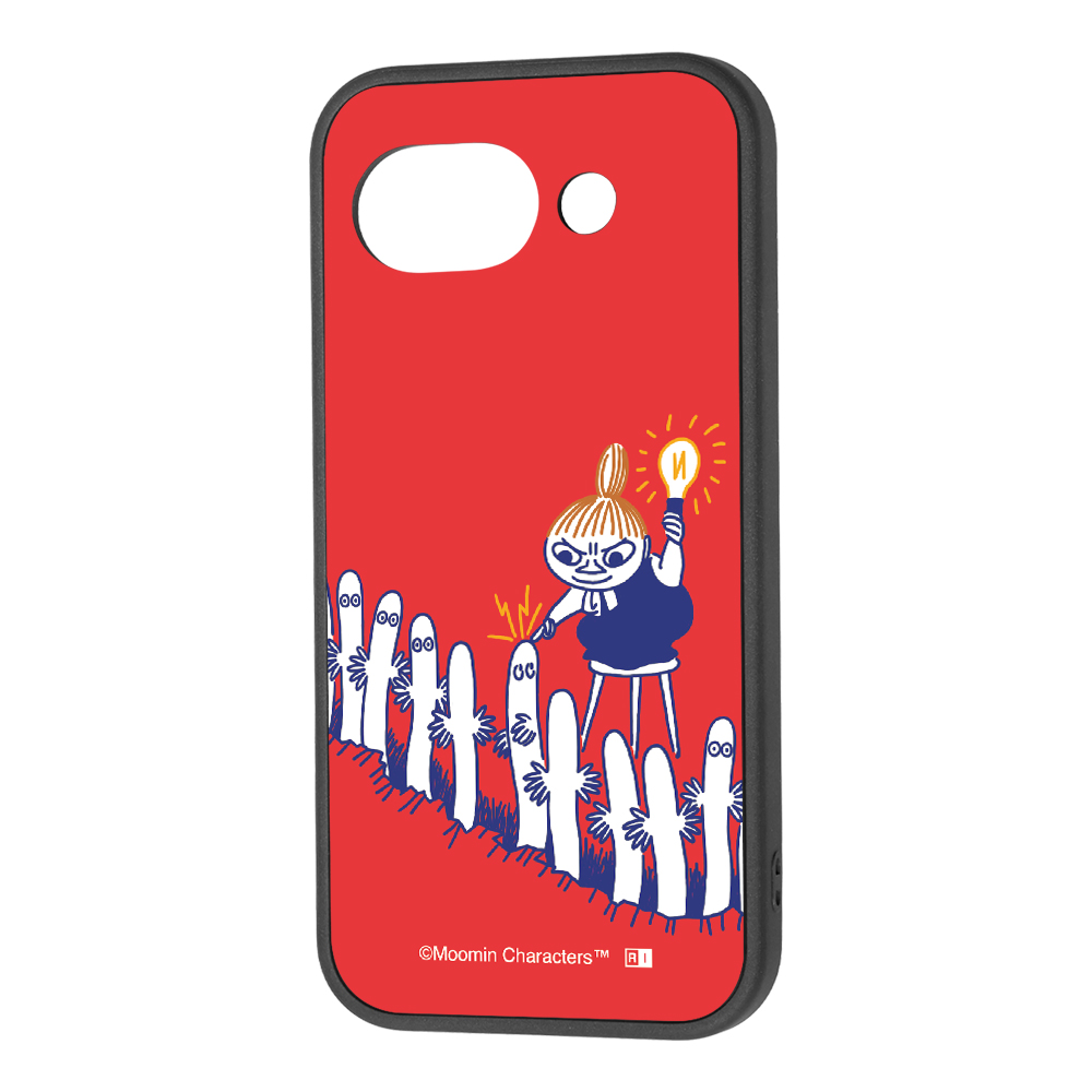 Google Pixel 10a / ムーミン / maru 衝撃吸収 バンパー ハイブリッドケース / リトルミイとニョロニョロ