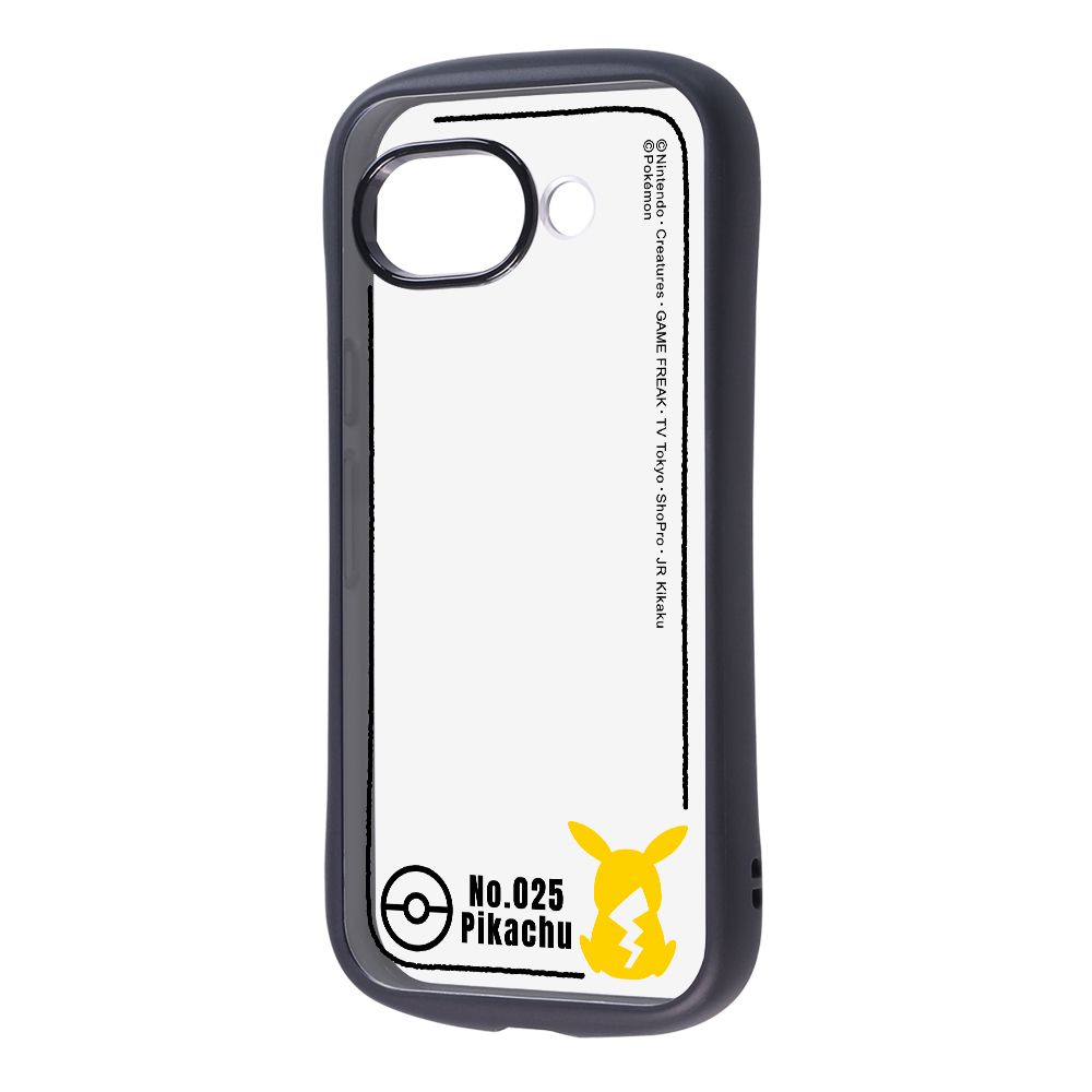 Google Pixel 10a / ポケットモンスター / Puffull 衝撃吸収 バンパー ハイブリッドケース / ピカチュウ_シルエット