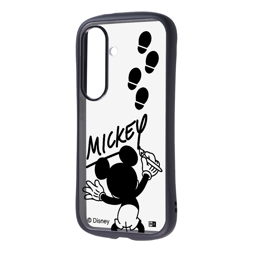 Galaxy S26 / ディズニー / Puffull 衝撃吸収 バンパー ハイブリッドケース / ミッキーマウスサイン