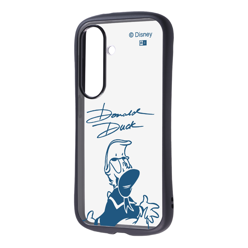 Galaxy S26 / ディズニー / Puffull 衝撃吸収 バンパー ハイブリッドケース / ドナルドダックサイン
