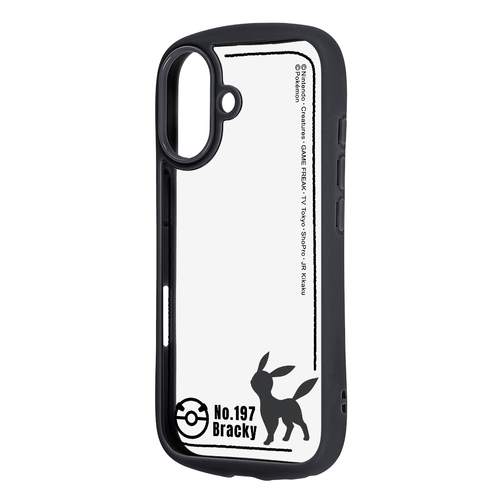 iPhone 17 / ポケットモンスター / Puffull ハイブリッドケース / ブラッキー_シルエット