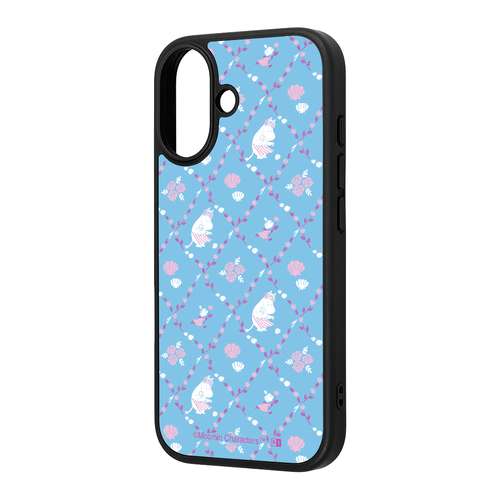 iPhone 17 / ムーミン / maru 衝撃吸収 バンパー ハイブリッドケース / Moominmamma's Day 2026_ブルー