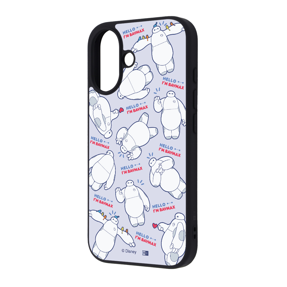 iPhone 16 / ディズニー / maru 衝撃吸収 バンパー ハイブリッドケース / ベイマックス_いろんなポーズ