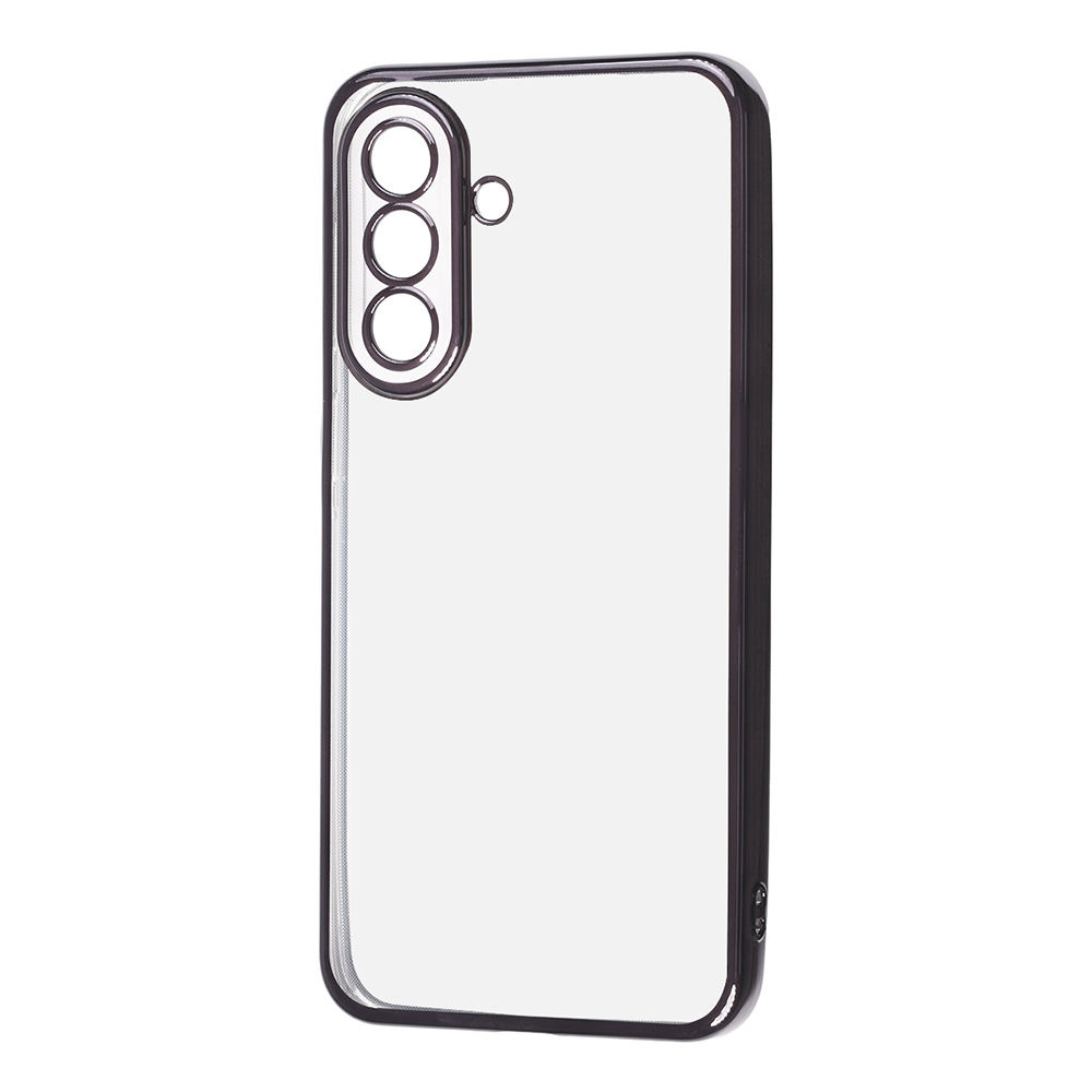 Galaxy A57 5G / ソフトケース 精密設計 フレームメッキ / ブラック