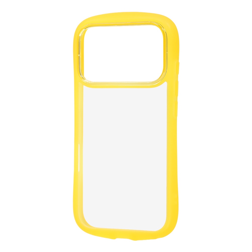 iPhone 18 Pro / 17 Pro / ハイブリッド タフケース Puffull / クリアイエロー