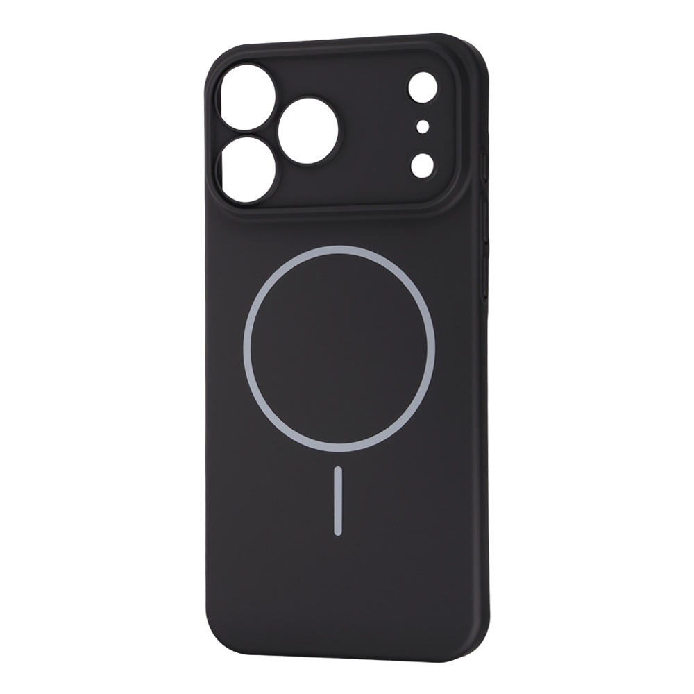 iPhone 18 Pro Max / 17 Pro Max / ハードケース スリムフィット 0.6mm +マグネット充電対応 / ブラック