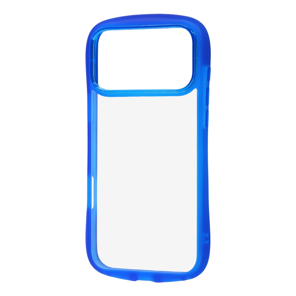 iPhone 18 Pro Max / 17 Pro Max / ハイブリッド タフケース Puffull / クリアブルー