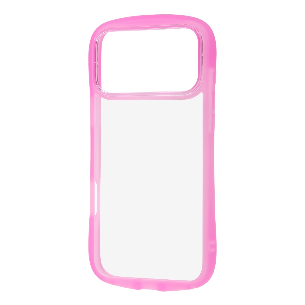 iPhone 18 Pro Max / 17 Pro Max / ハイブリッド タフケース Puffull / クリアピンク