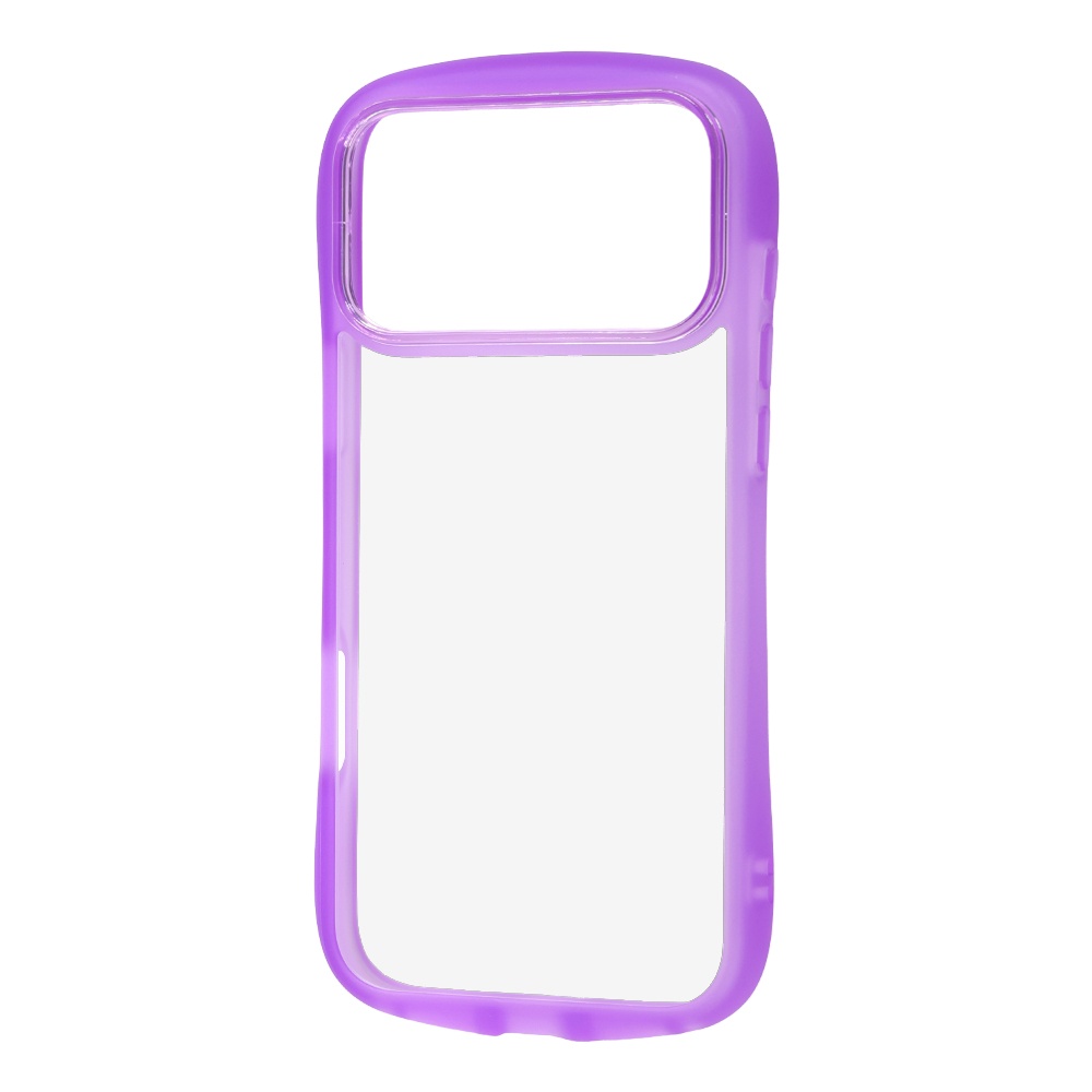 iPhone 18 Pro Max / 17 Pro Max / ハイブリッド タフケース Puffull / クリアパープル