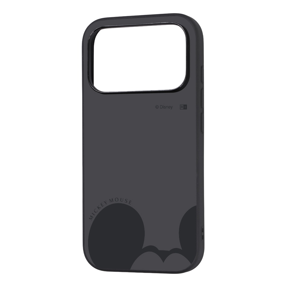 iPhone 18 Pro / 17 Pro / ディズニー / maru 衝撃吸収 バンパー ハイブリッドケース / ミッキーマウス_グレー2