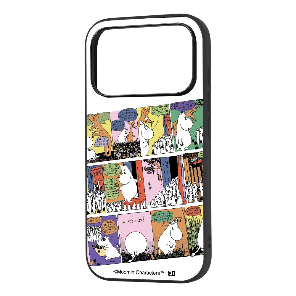 iPhone 18 Pro / 17 Pro / ムーミン / maru 衝撃吸収 バンパー ハイブリッドケース / ムーミン_コミック