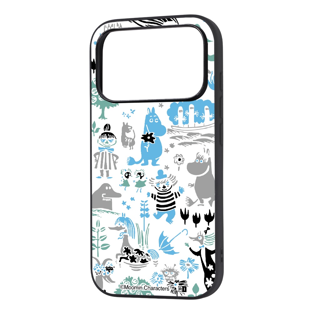 iPhone 18 Pro / 17 Pro / ムーミン / maru 衝撃吸収 バンパー ハイブリッドケース / パターン_2