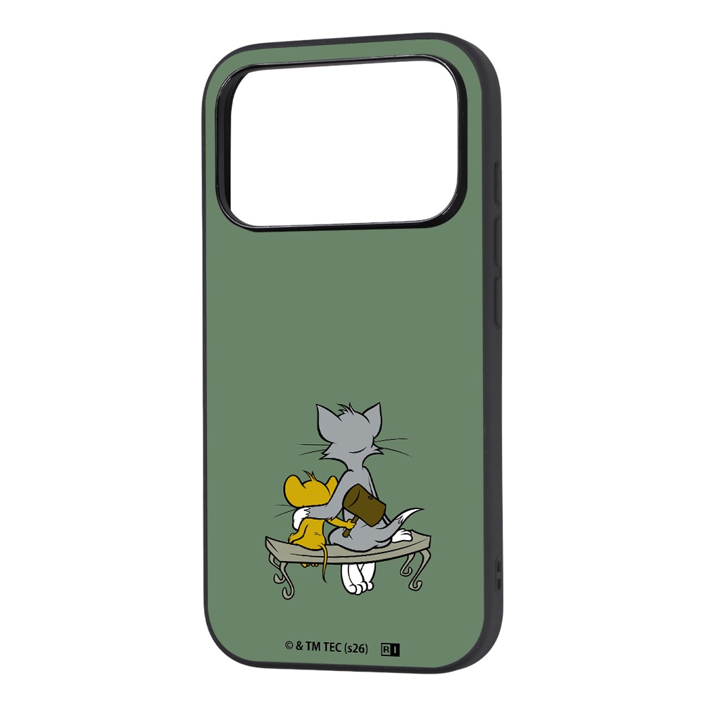 iPhone 18 Pro / 17 Pro / トムとジェリー / maru 衝撃吸収 バンパー ハイブリッドケース / ハンマー