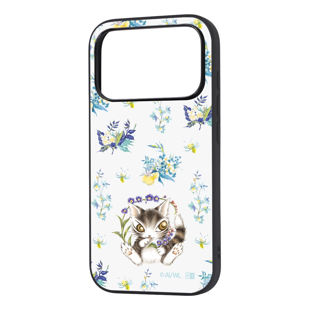 iPhone 18 Pro / 17 Pro / 猫のダヤン / maru 衝撃吸収 バンパー ハイブリッドケース / ダヤン_朝露の森