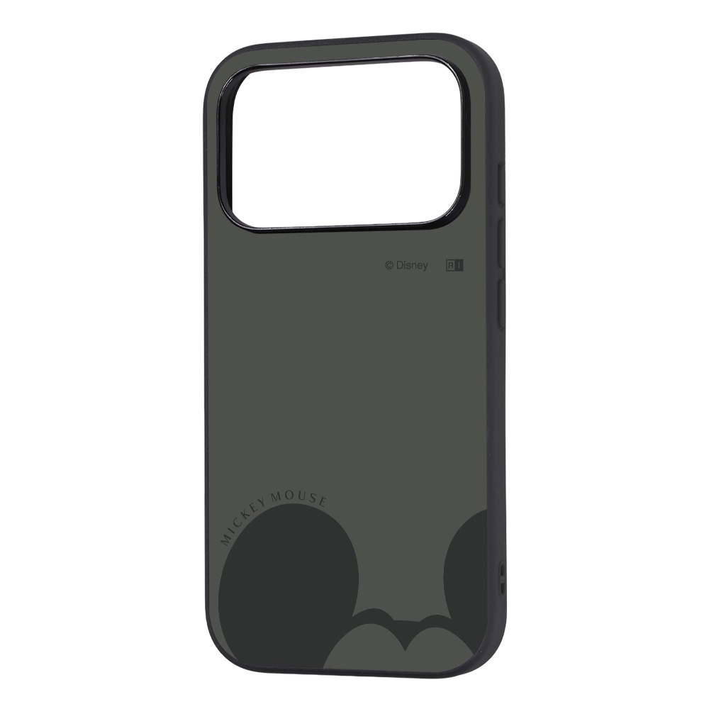 iPhone 18 Pro Max / 17 Pro Max / ディズニー / maru 衝撃吸収 バンパー ハイブリッドケース / ミッキーマウス_グレー2