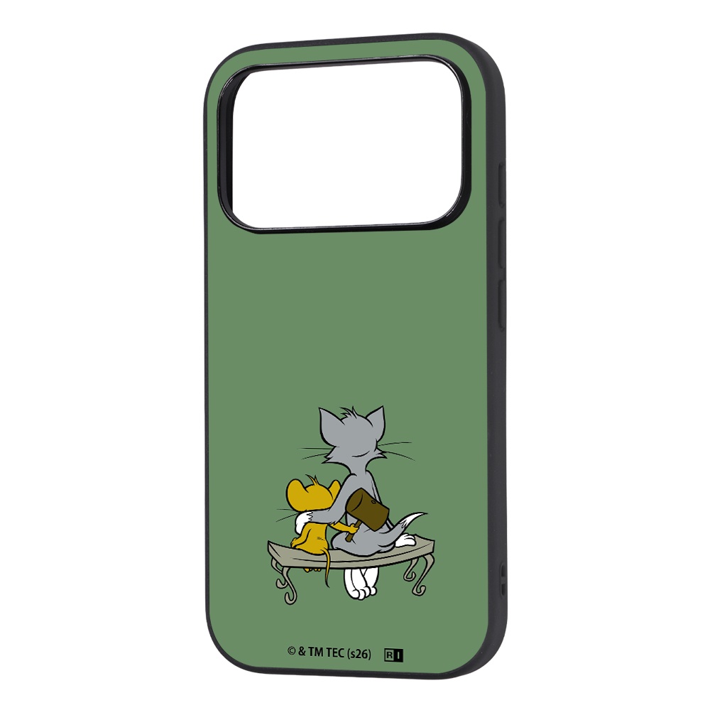 iPhone 18 Pro Max / 17 Pro Max / トムとジェリー / maru 衝撃吸収 バンパー ハイブリッドケース / ハンマー