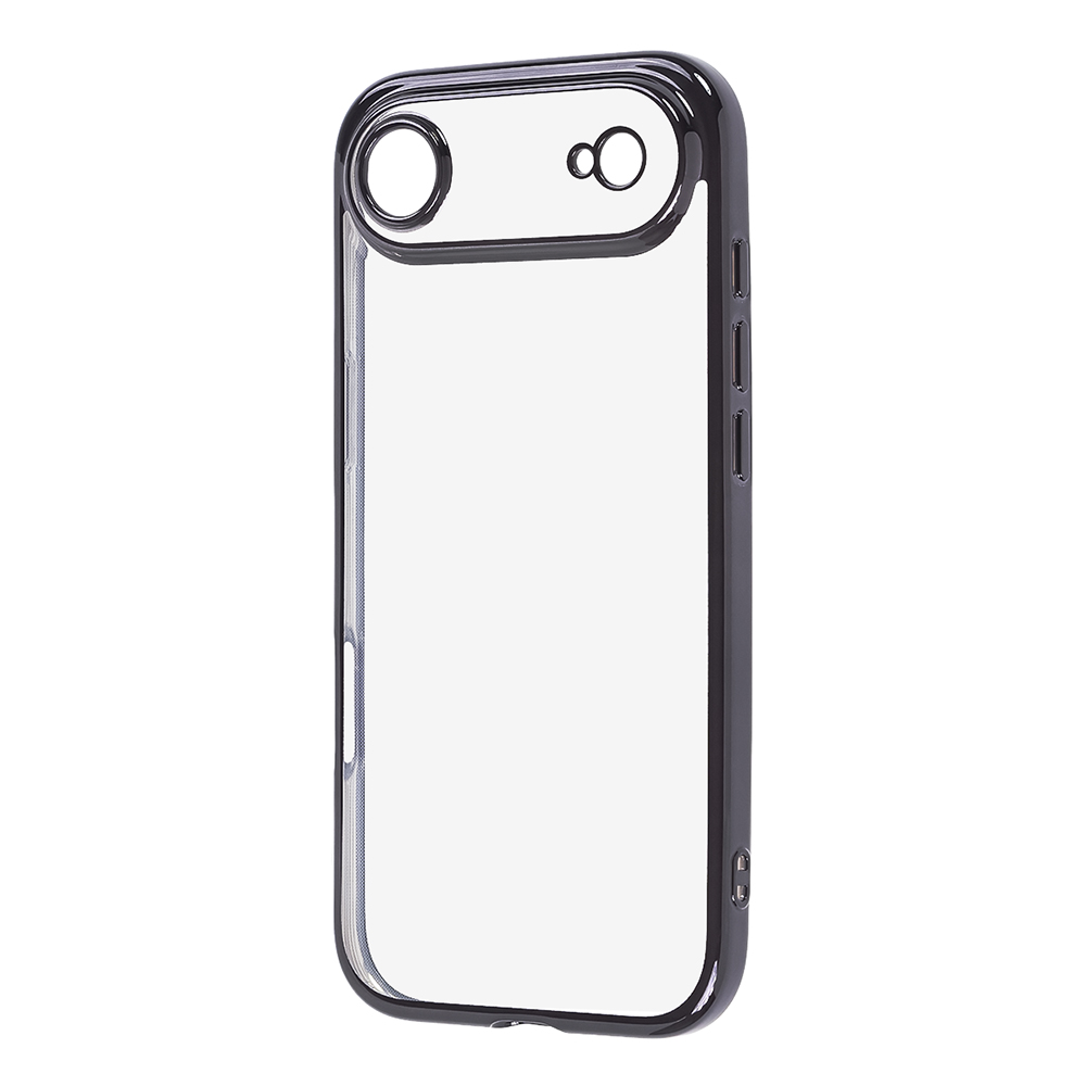 iPhone Air / ソフトケース 精密設計 フレームメッキ / ブラック