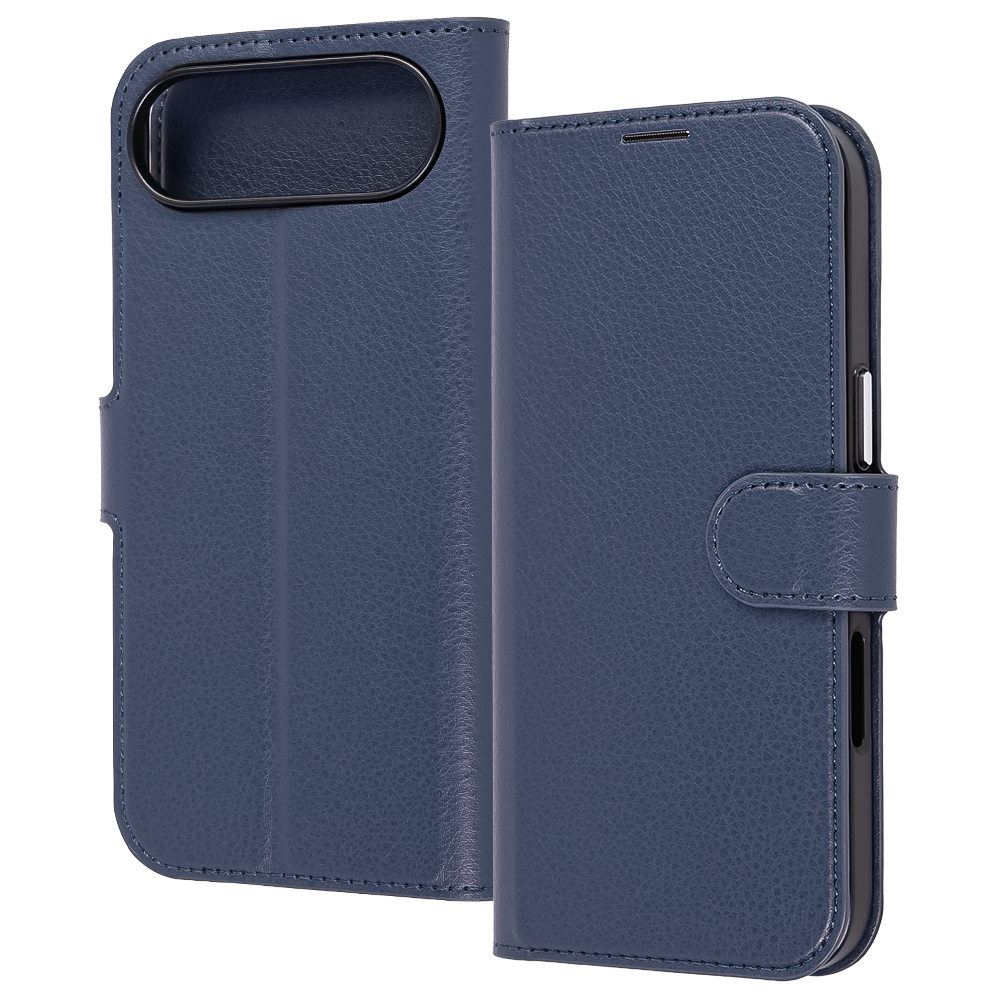 iPhone Air / 手帳型レザーケース シンプル マグネット / ダークネイビー