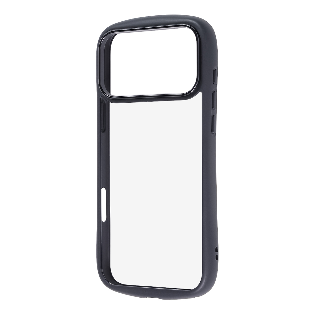 iPhone 17 Pro Max / ハイブリッドタフケース Puffull +レンズガードリング / ブラック