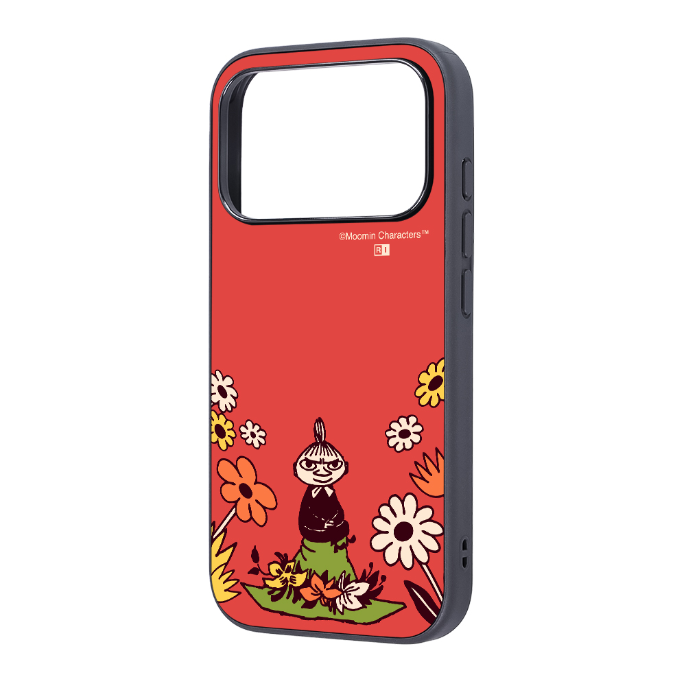 iPhone 17 Pro / ムーミン / maru 衝撃吸収 バンパー ハイブリッドケース / リトルミイ＆お花