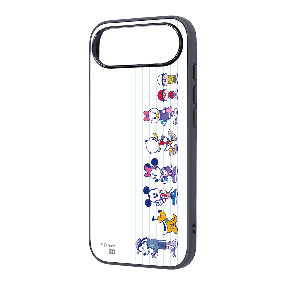iPhone Air / ディズニー / maru 衝撃吸収 バンパー ハイブリッドケース / ミッキー＆フレンズ_背比べ
