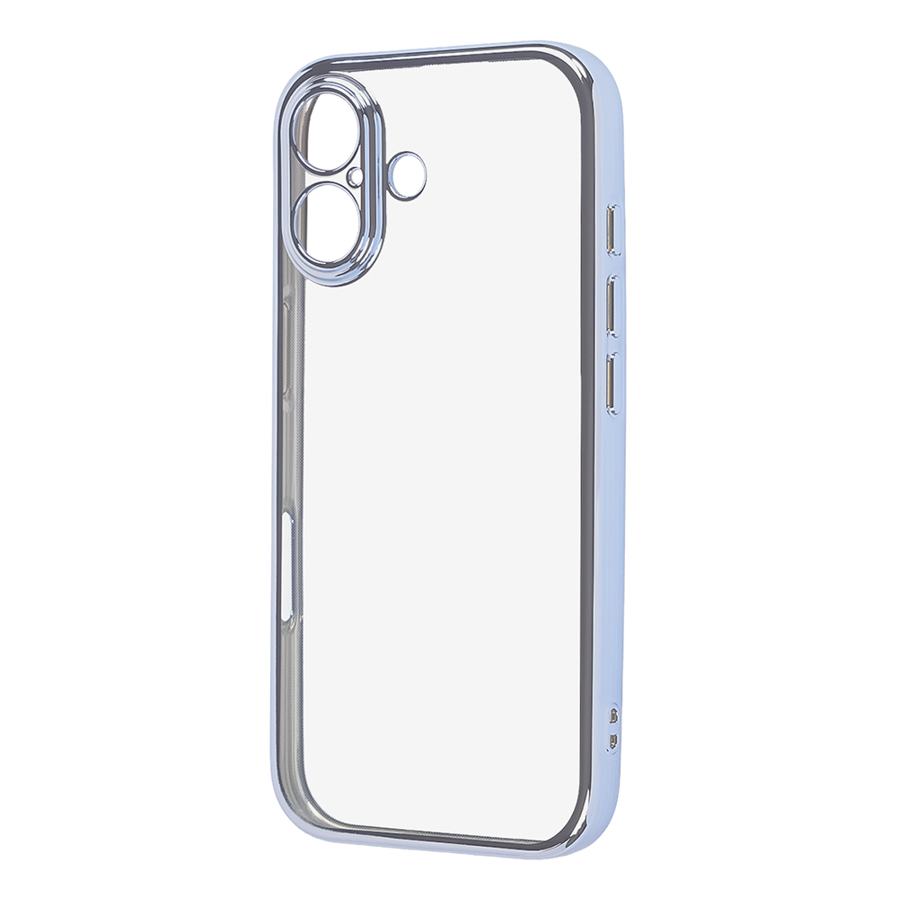 iPhone 17 / ソフトケース 精密設計 フレームメッキ / ライトブルー