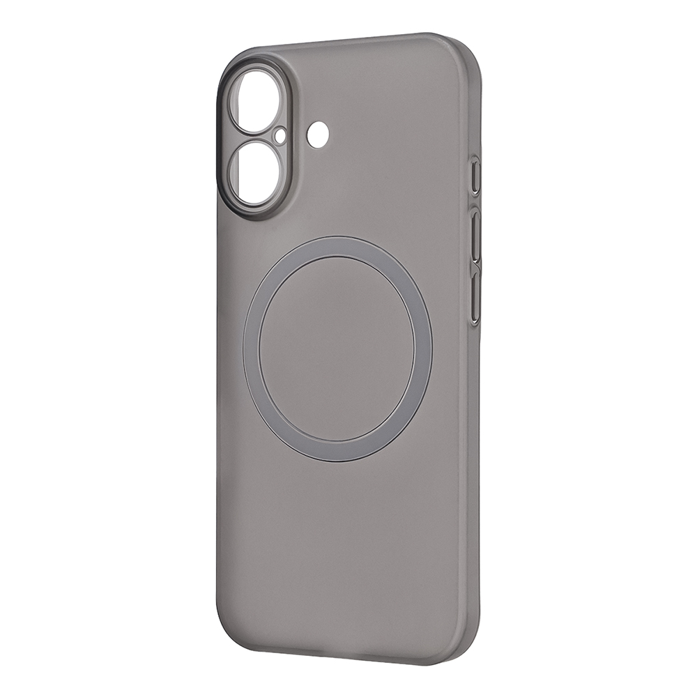 iPhone 17 / ハードケース スリムフィット 0.6mm +マグネット充電対応 / クリアブラック