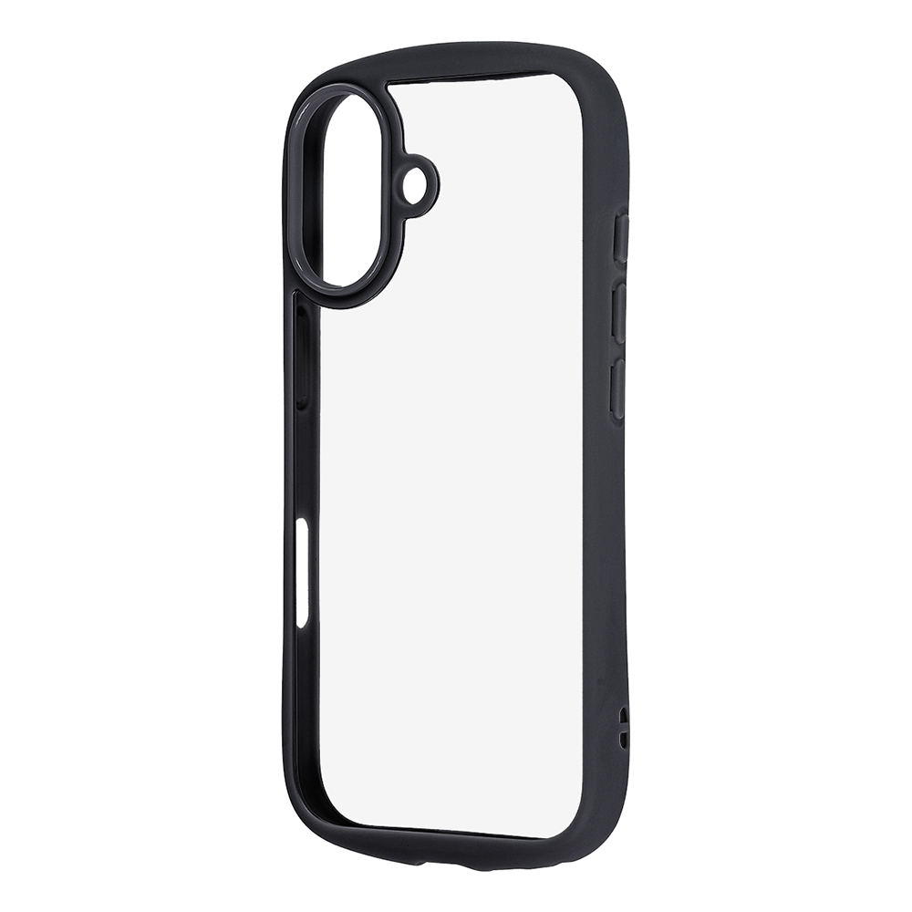 iPhone 17 / ハイブリッドタフケース Puffull +レンズガードリング / ブラック