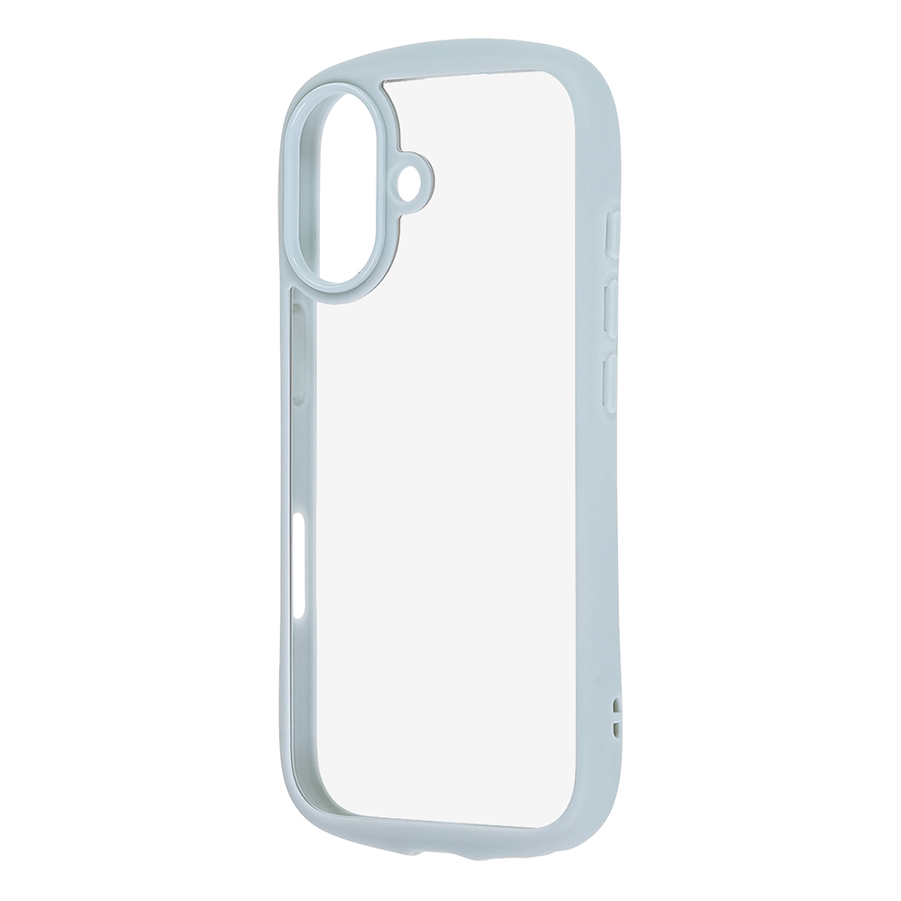 iPhone 17 / ハイブリッドガラスケース Puffull 10H +レンズガードリング / ブルー
